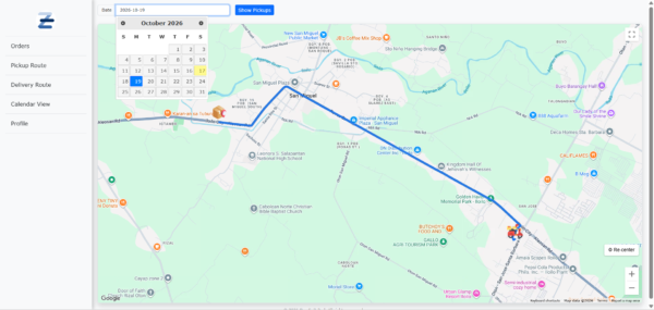 driver-pickup-route PickUppointment Hub
